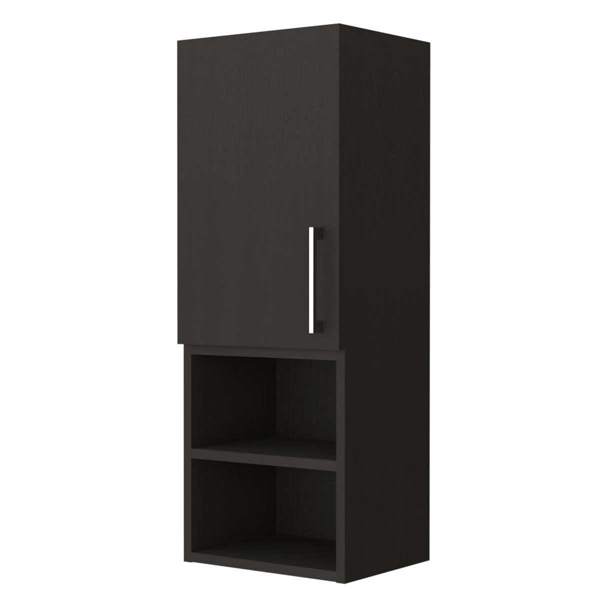 Gabinete de Baño Madrid Wengue 30x80cm Rectangular sin Espejo y con Dos Entrepaños - Gabinetes | Bylmo