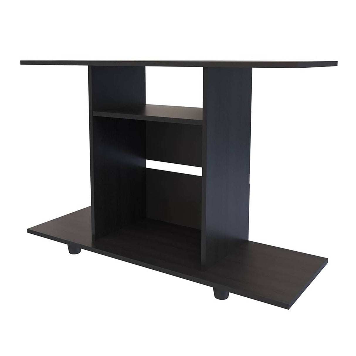 Mesa para TV Wengue 100x67cm Para TV Hasta 40 Pulgadas sin Cajones y con Patas - Muebles para TV | Bylmo