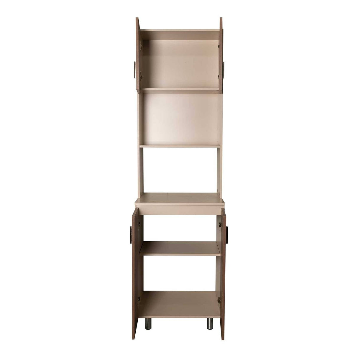 Mueble Microondas Pelica Dark 60 cm con Cuatro Puertas - Cocinas | Bylmo