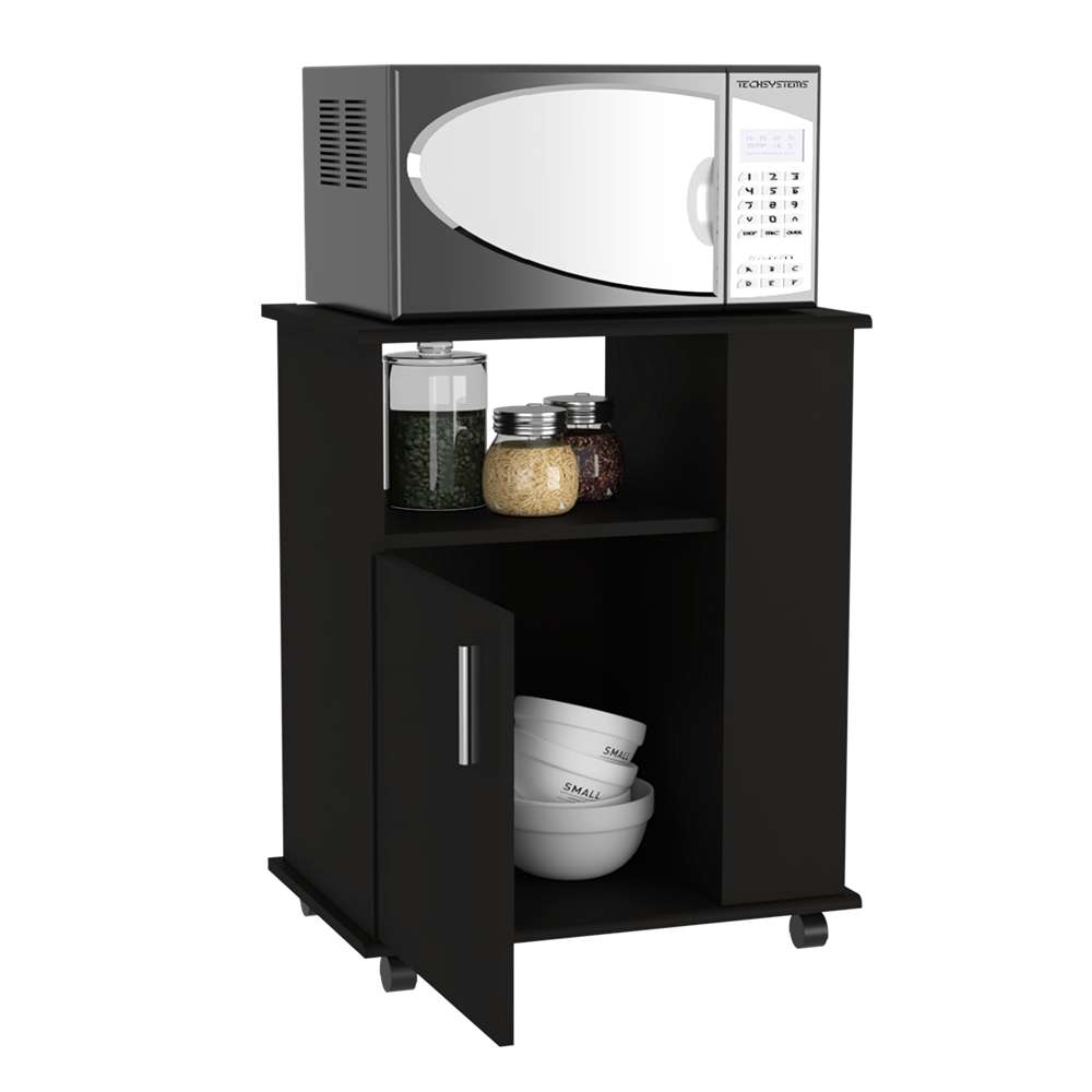Módulo Para Microondas Kat Wengue 60 cm con Entrepaños - Alacenas y Muebles Microondas | Bylmo