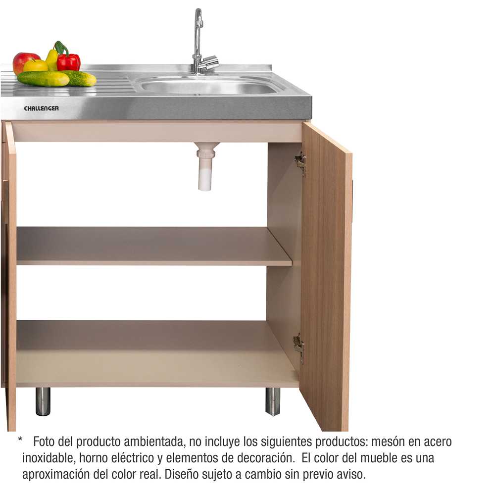 Mueble Inferior con Tres Puertas y Un Cajón Sansa Amber 180 cm - Muebles Inferiores | Bylmo