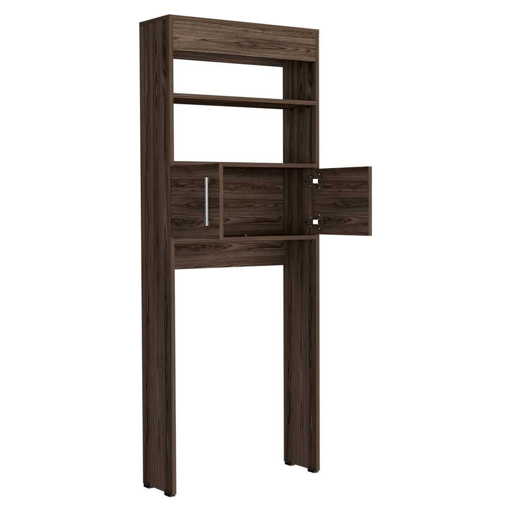Ahorrador de Espacio para Baño Madrid Coñac 62.4x160cm sin Cajones y con Un Entrepaño - Muebles para Baño | Bylmo
