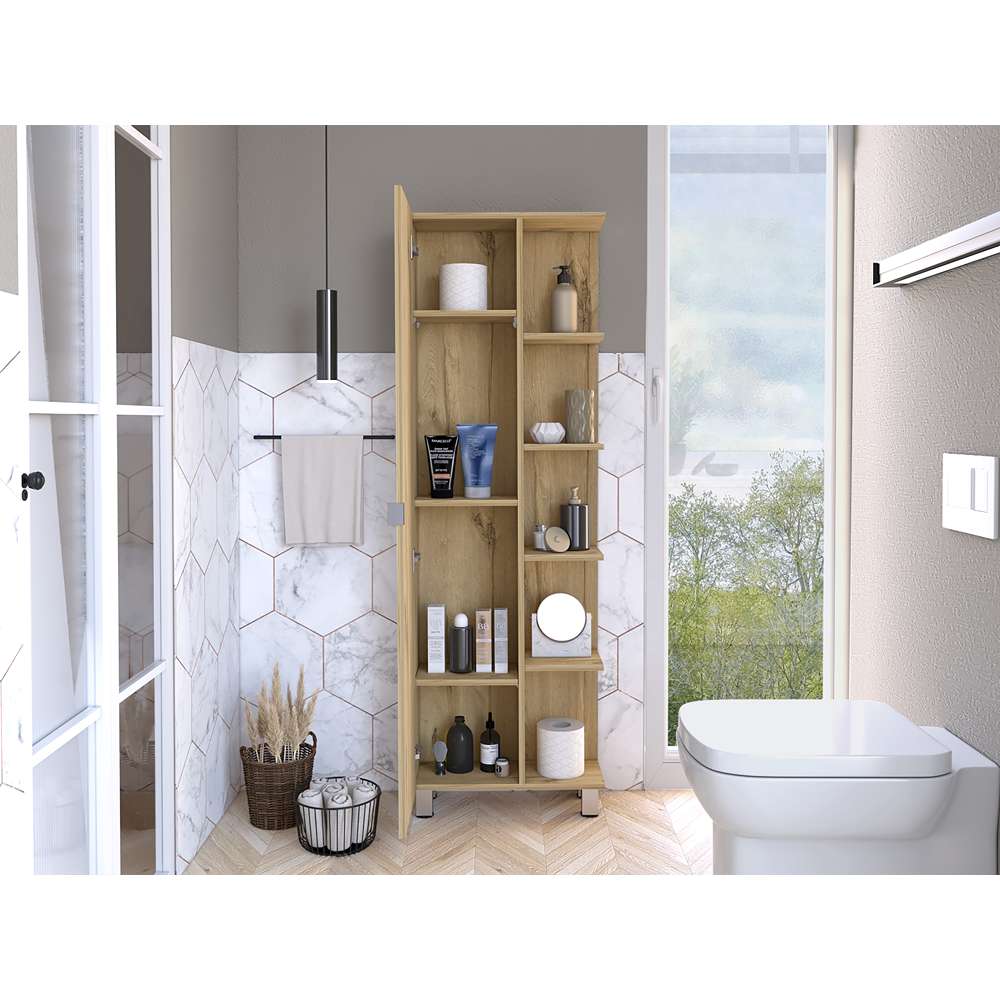 Mueble Esquinero Urano Duna 50x50cm sin Cajones y con Nueve Compartimientos - Muebles para Baño | Bylmo