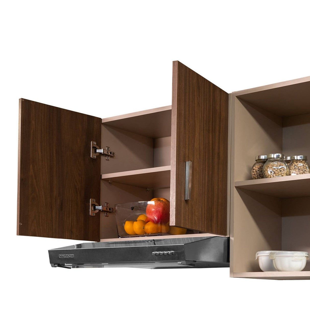 Mueble Superior con Cinco Puertas Sochi Dark 150 cm - Cocinas | Bylmo
