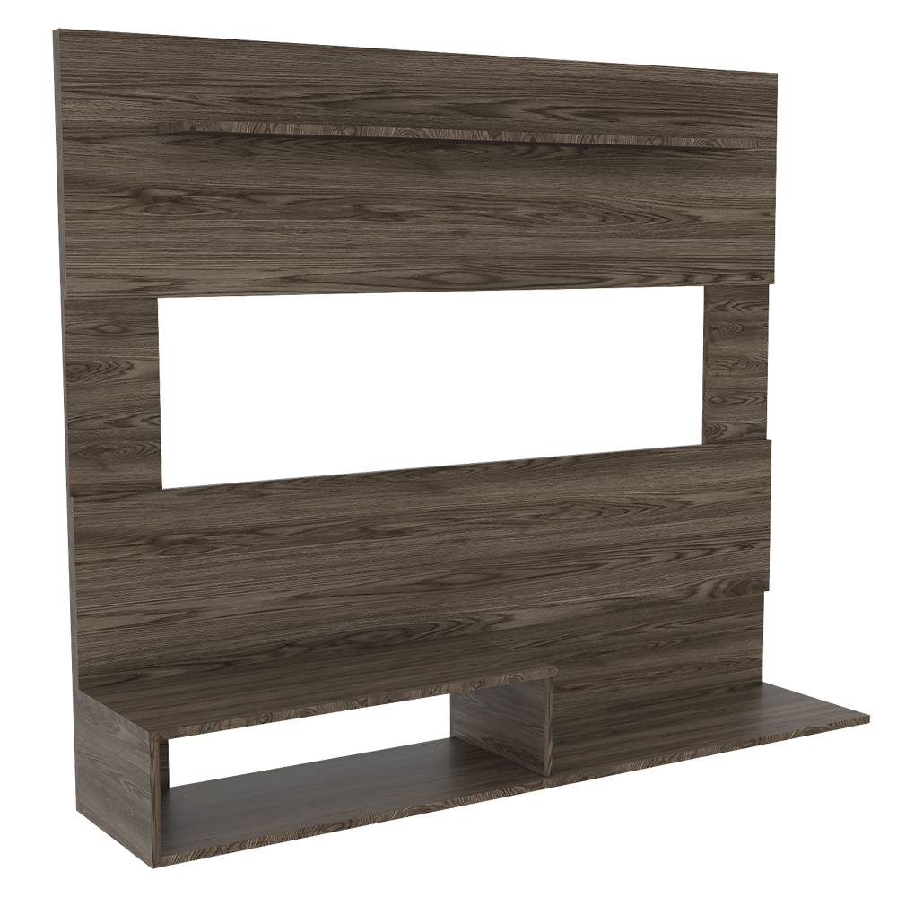 Panel de TV Beijint Coñac 140x120cm Para TV Hasta 55 Pulgadas sin Cajones - Muebles para TV | Bylmo