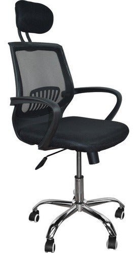 Silla Gerencial Opera Negro 61x47cm con Apoya Brazos - Sillas de Oficina | Bylmo