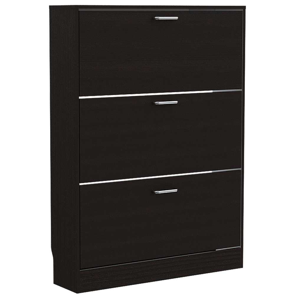 Zapatero Z 94 Wengue 94x94cm Vertical de Tres Niveles para Nueve pares de Zapatos - Zapateros | Bylmo
