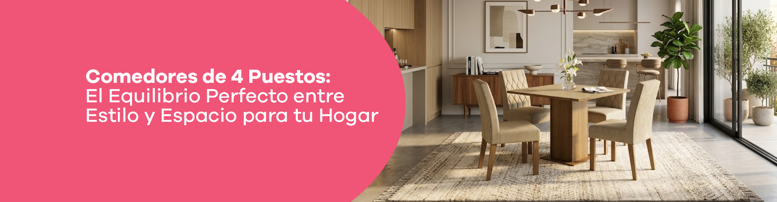 Comedores de 4 Puestos: El Equilibrio Perfecto entre Estilo y Espacio para tu Hogar