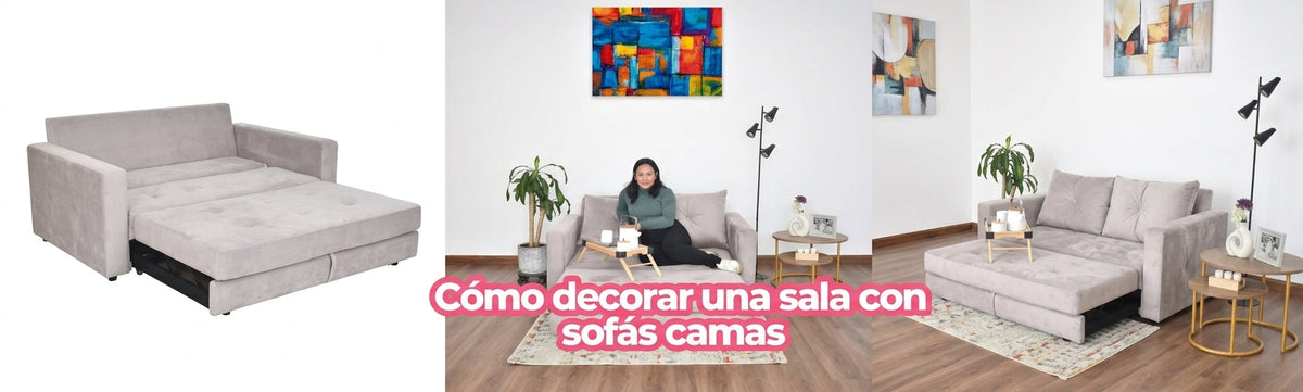 Cómo decorar una sala con sofás camas: ideas para crear un espacio cómodo y funcional