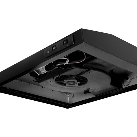 Campana Challenger Horizontal Negro 59.7x8cm 110 Voltios de Dos Velocidades - CAMPANAS Y EXTRACTORES | Bylmo