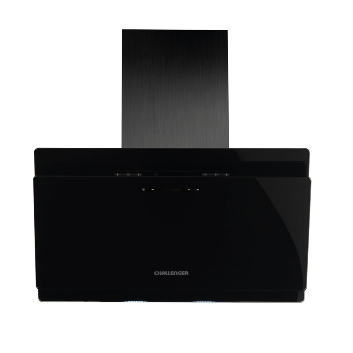 Campana Península Challenger Negro 95x52.5cm 110 Voltios de Tres Velocidades con Pantalla Digital y con Filtro de Carbón - CAMPANAS Y EXTRACTORES | Bylmo
