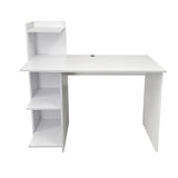 Escritorio King Blanco 110x110cm sin Cajones y con Organizador de Libros - Escritorios y Archivadores | Bylmo