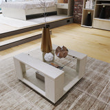 Mesa de Centro Comoros Niebla 60.2x31.7cm Rectangular y con Compartimientos - Mesas | Bylmo