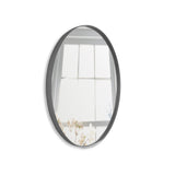 Espejo de Pared Osaka Plata 40x40cm Redondo con Marco Metalico - ESPEJOS DE PARED | Bylmo