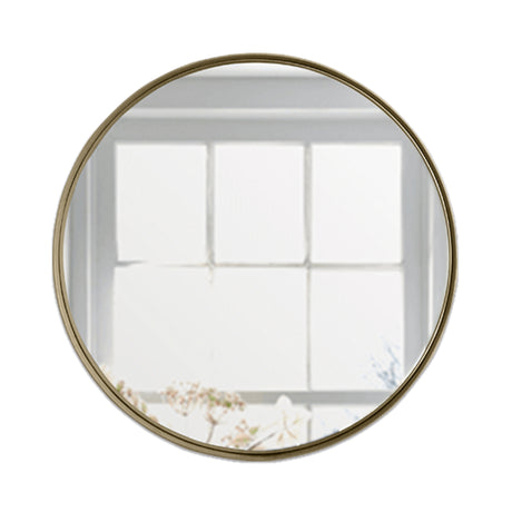 Espejo de Pared Osaka Dorado 60x60cm Redondo con Marco Metalico - ESPEJOS DE PARED | Bylmo