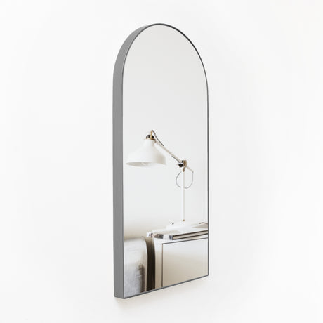 Espejo de Pared Ibiza Plata 40x80cm Arco Superior con Marco Metalico - ESPEJOS DE PARED | Bylmo