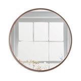 Espejo de Pared Osaka Cobre 80x80cm Redondo con Marco Metalico - ESPEJOS DE PARED | Bylmo