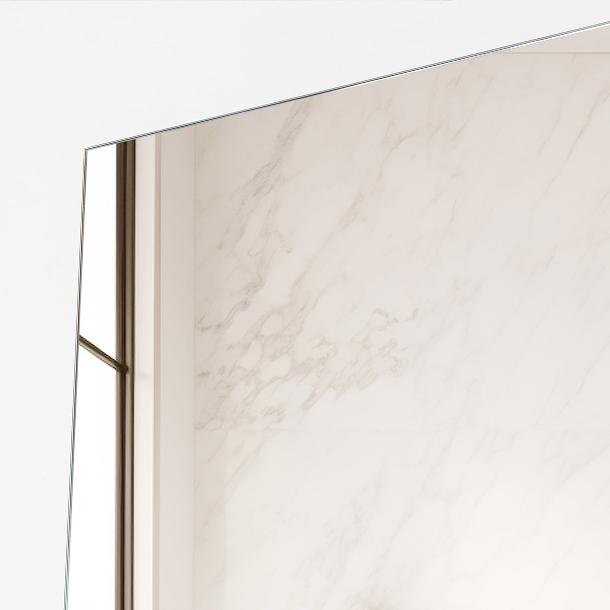 Espejo de Baño Bolonia Plateado 40x60cm Rectangular con Biselado - Espejos de Baño | Bylmo