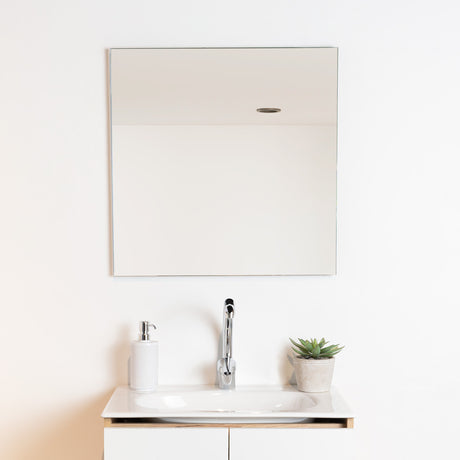 Espejo de Baño Roma Plateado 60x60cm Rectangular - Espejos de Baño | Bylmo