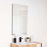 Espejo de Baño Garda Plateado 51.5x90cm Rectangular con Biselado - Espejos de Baño | Bylmo