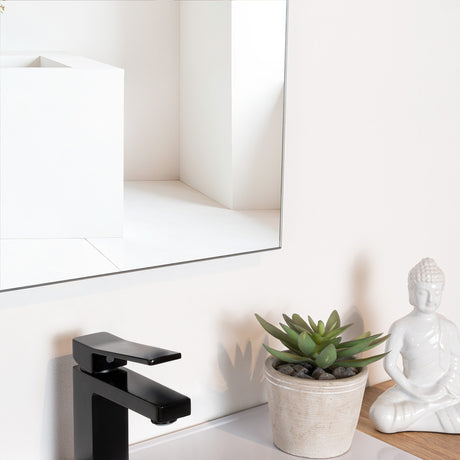 Espejo de Baño Garda Plateado 51.5x90cm Rectangular con Biselado - Espejos de Baño | Bylmo