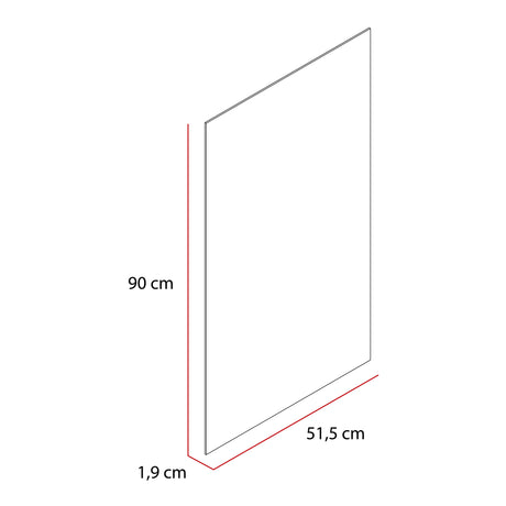 Espejo de Baño Garda Plateado 51.5x90cm Rectangular con Biselado - Espejos de Baño | Bylmo