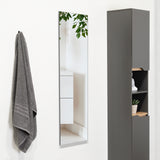 Espejo de Baño Amalfi Plateado 38x130cm Rectangular con Biselado - Espejos Decorativos | Bylmo