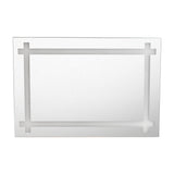 Espejo de Baño Broni Plateado 90x60cm Rectangular con Biselado - Espejos de Baño | Bylmo