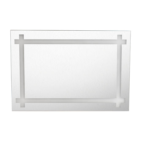 Espejo de Baño Broni Plateado 90x60cm Rectangular con Biselado - Espejos de Baño | Bylmo