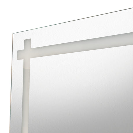 Espejo de Baño Broni Plateado 90x60cm Rectangular con Biselado - Espejos de Baño | Bylmo