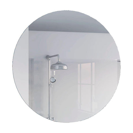 Espejo de Baño Capri Plateado 75x75cm Redondo con Biselado - Espejos de Baño | Bylmo