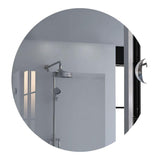 Espejo de Baño Capri Plateado 75x75cm Redondo con Biselado - Espejos de Baño | Bylmo