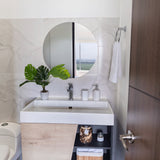 Espejo de Baño Capri Plateado 75x75cm Redondo con Biselado - Espejos de Baño | Bylmo