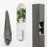 Espejo de Baño Lucerna Plateado 40x120cm Ovalado con Biselado - Espejos Decorativos | Bylmo