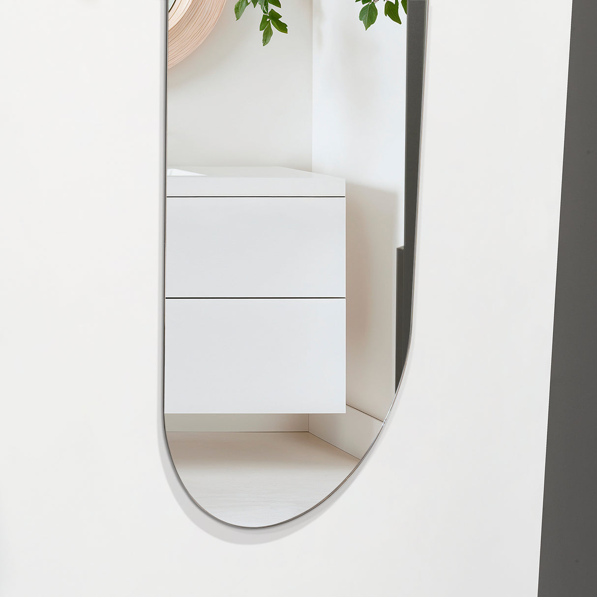 Espejo de Baño Lucerna Plateado 40x120cm Ovalado con Biselado - Espejos Decorativos | Bylmo