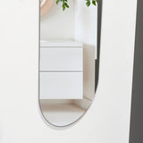 Espejo de Baño Lucerna Plateado 40x120cm Ovalado con Biselado - Espejos Decorativos | Bylmo