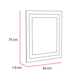 Espejo de Baño Torino Plateado 65x75cm Rectangular con Biselado - Espejos de Baño | Bylmo