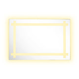 Espejo de Baño Broni Plateado 60x90cm Rectangular y con Iluminiación Led - Espejos Decorativos | Bylmo