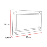 Espejo de Baño Broni Plateado 60x90cm Rectangular y con Iluminiación Led - Espejos Decorativos | Bylmo