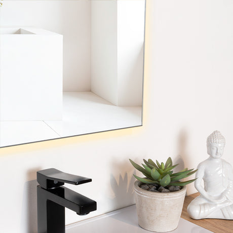 Espejo de Baño Garda Plateado 52x90cm Rectangular y con Iluminiación Led - Espejos Decorativos | Bylmo