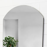 Espejo de Pared Oporto Plateado 50x130cm Arco Superior sin Marco - Espejos Decorativos | Bylmo