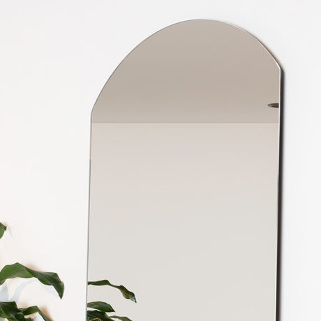 Espejo de Pared Oporto Plateado 50x130cm Arco Superior sin Marco - Espejos Decorativos | Bylmo