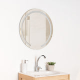 Espejo de Baño Ovalle Plateado 60x60cm Redondo - Espejos Decorativos | Bylmo