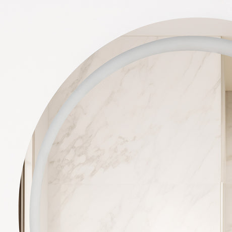 Espejo de Baño Ovalle Plateado 60x60cm Redondo - Espejos Decorativos | Bylmo