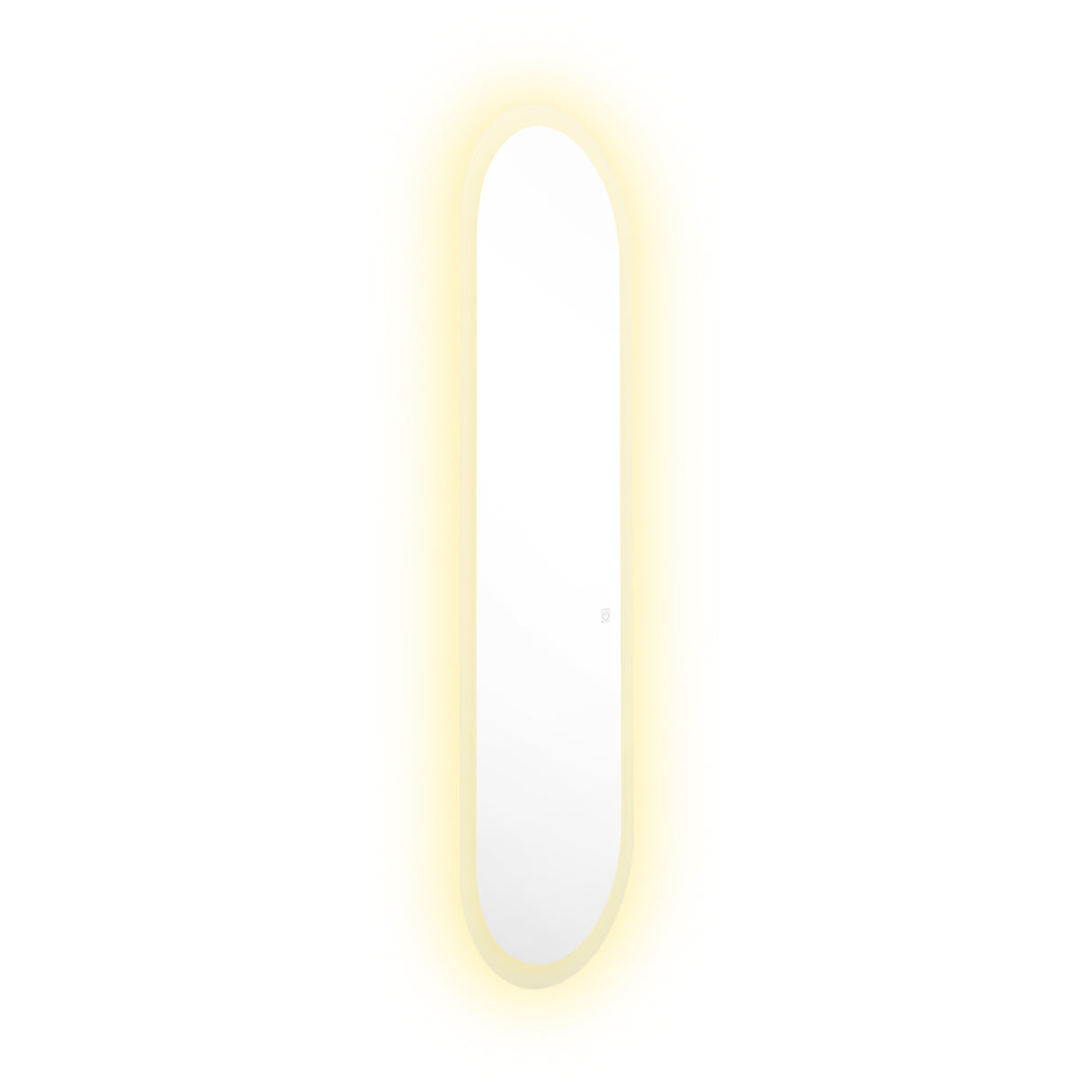 Espejo de Baño Oviedo Plateado 40x130cm Ovalado y con Iluminiación Led - Espejos Decorativos | Bylmo