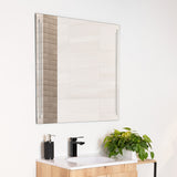 Espejo de Baño Toronto Gris 80x80cm Rectangular con Sandblasting - ESPEJOS DE BANHO | Bylmo