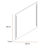 Espejo de Baño Toronto Gris 80x80cm Rectangular con Sandblasting - ESPEJOS DE BANHO | Bylmo