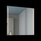 Espejo de Baño Toronto Gris 80x80cm Rectangular con Sandblasting y con Iluminación Led - ESPEJOS DE BANHO | Bylmo