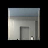 Espejo de Baño Toronto Gris 80x80cm Rectangular con Sandblasting y con Iluminación Led - ESPEJOS DE BANHO | Bylmo