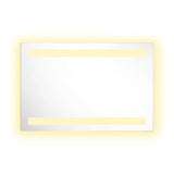 Espejo de Baño Udine Gris 90x60cm Rectangular con Sandblasting y con Iluminación Led - ESPEJOS DE BANHO | Bylmo